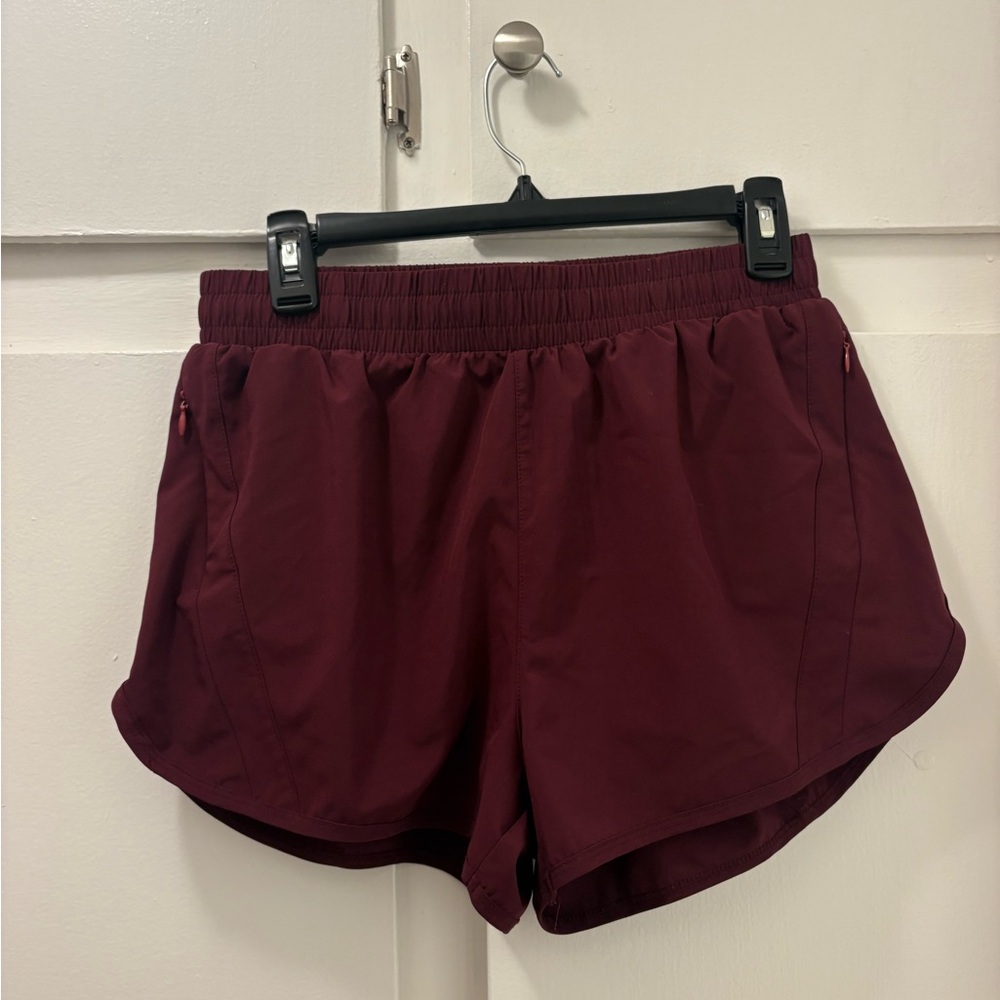Lululemon Athletica Dark Red Athletic Shorts